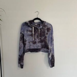Garage Cropped Tie-dye hoodie size small
